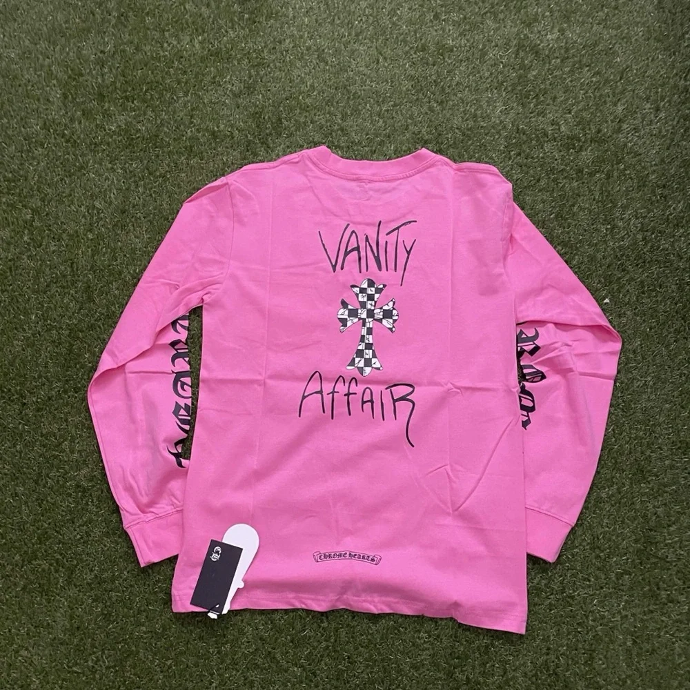 Pink vanity affair CH logo tee